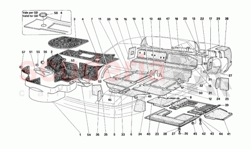 Part Diagram for Ferrari 62767200