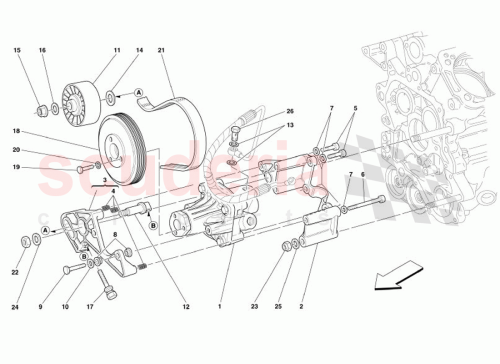 Part Diagram for Ferrari 16103621