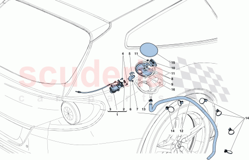 Part Diagram for Ferrari 85111100