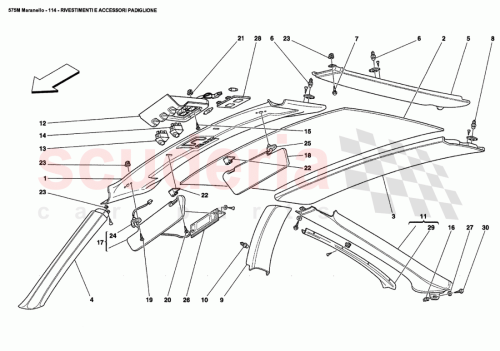 Part Diagram for Ferrari 174453
