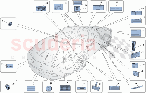 Part Diagram for Ferrari 303010