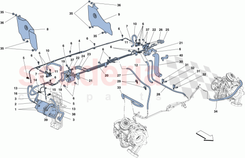 Part Diagram for Ferrari 318543