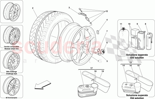 Part Diagram for Ferrari 246101