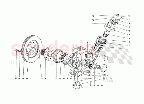 Part Diagram for Ferrari 125725