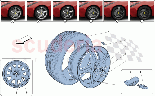 Part Diagram for Ferrari 275585