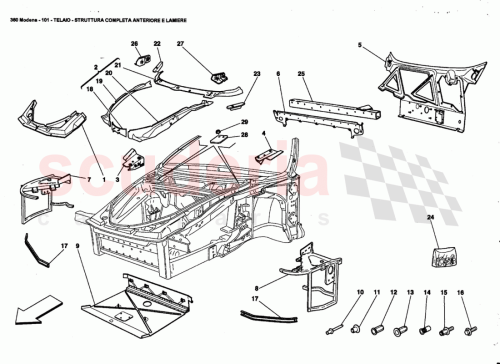 Part Diagram for Ferrari 177721