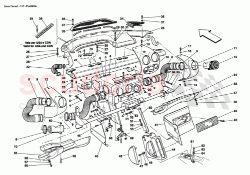 Part Diagram for Ferrari 67296900