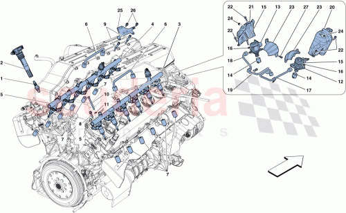 Part Diagram for Ferrari 255639