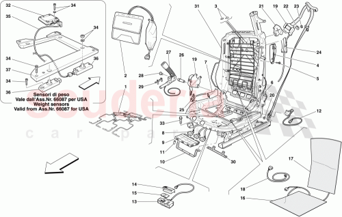 Part Diagram for Ferrari 68075600
