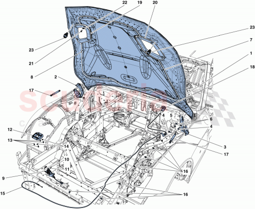 Part Diagram for Ferrari 85041000