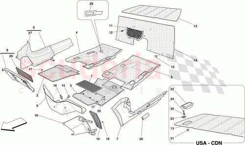 Part Diagram for Ferrari 67932500