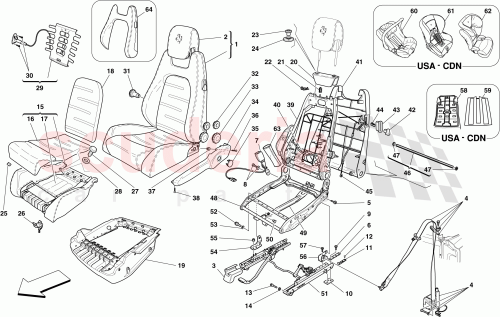 Part Diagram for Ferrari 66324200