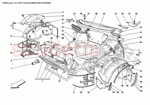 Part Diagram for Ferrari 66172600