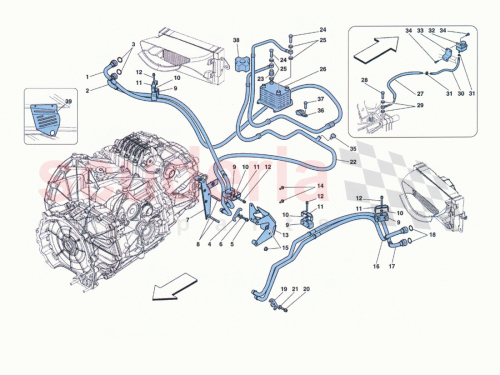 Part Diagram for Ferrari 304575