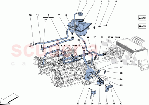 Part Diagram for Ferrari 312851