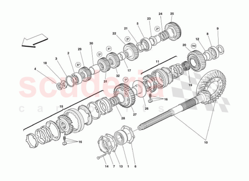 Part Diagram for Ferrari 189522