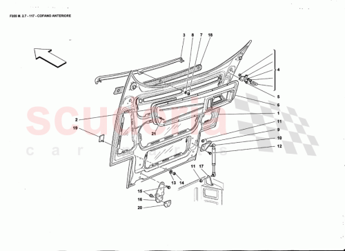 Part Diagram for Ferrari 64122500