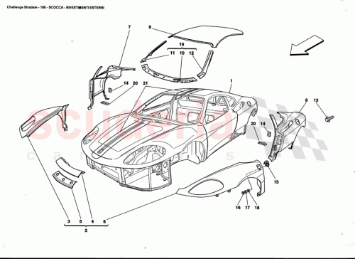 Part Diagram for Ferrari 67495211