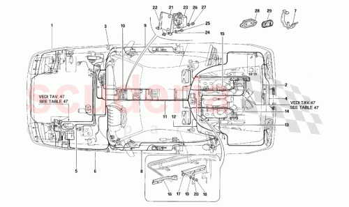 Part Diagram for Ferrari 156398