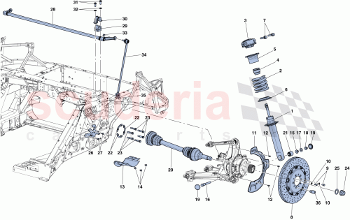 Part Diagram for Ferrari 301698