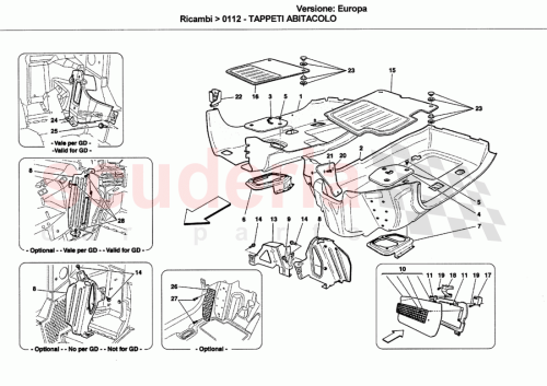 Part Diagram for Ferrari 825499