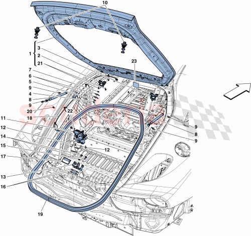 Part Diagram for Ferrari 84651000