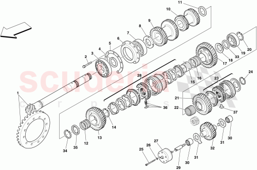 Part Diagram for Ferrari 230935