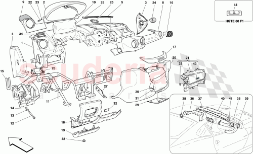 Part Diagram for Ferrari 69159600