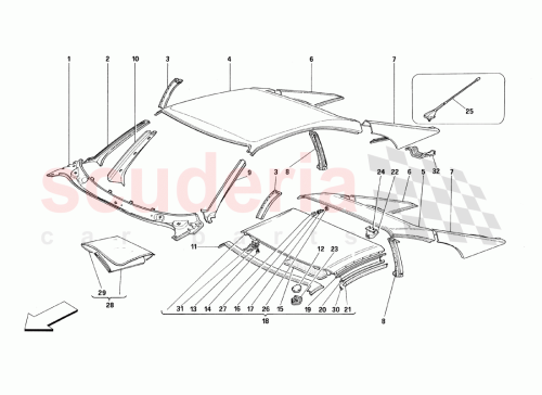 Part Diagram for Ferrari 12601374