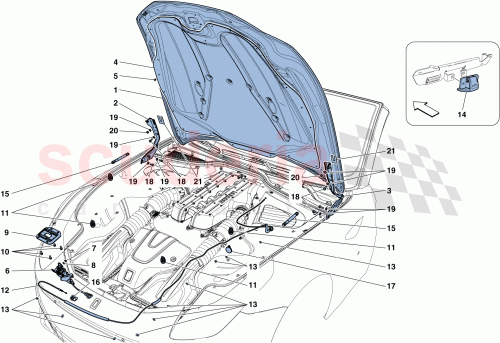 Part Diagram for Ferrari 87537800