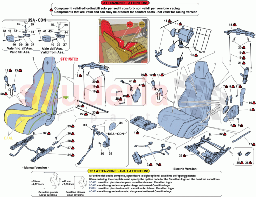 Part Diagram for Ferrari 82941900