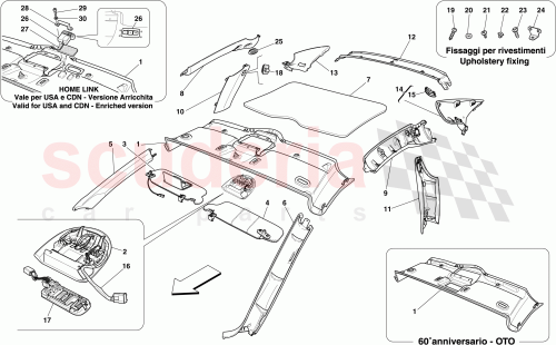 Part Diagram for Ferrari 82244300