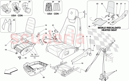 Part Diagram for Ferrari 69150700