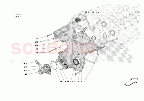 Part Diagram for Ferrari 990354