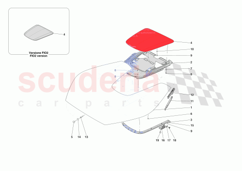Part Diagram for Ferrari 70007660