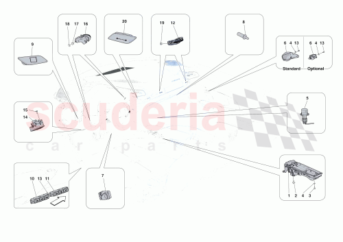 Part Diagram for Ferrari 965154