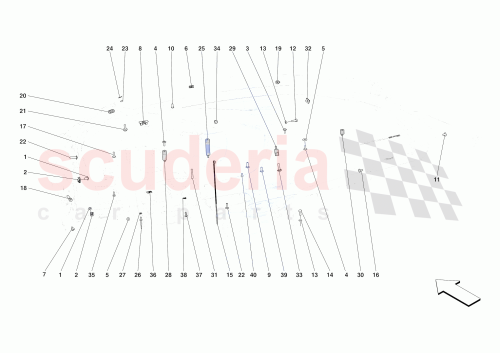 Part Diagram for Ferrari 840526