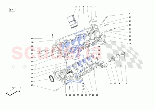 Part Diagram for Ferrari 805484
