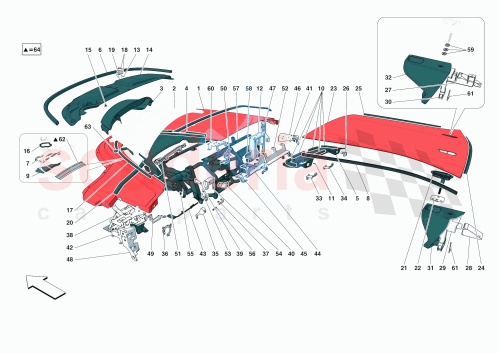 Part Diagram for Ferrari 881351