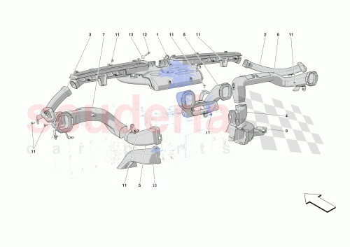 Part Diagram for Ferrari 89388500