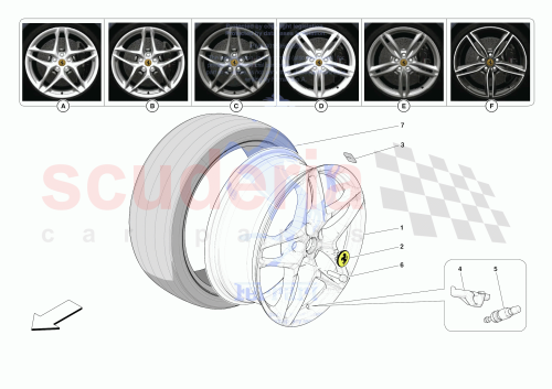 Part Diagram for Ferrari 881325