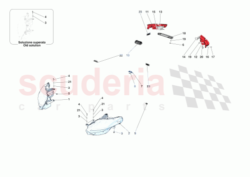 Part Diagram for Ferrari 918251