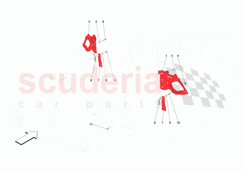 Part Diagram for Ferrari 896197