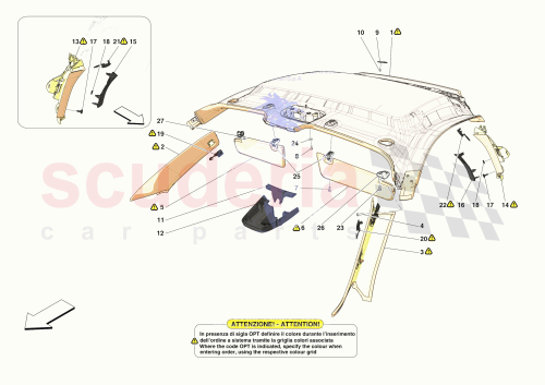Part Diagram for Ferrari 952328