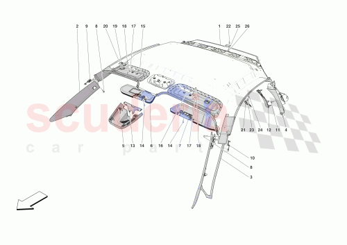 Part Diagram for Ferrari 000743849