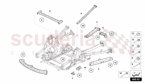 Part Diagram for Lamborghini 47B814102B