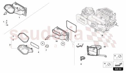 Part Diagram for Lamborghini 47B827527