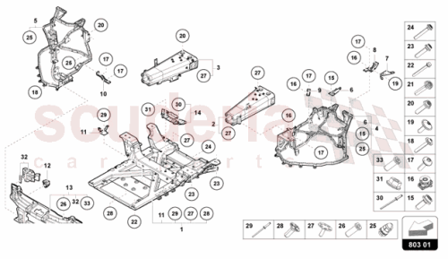 Part Diagram for Lamborghini N91174301