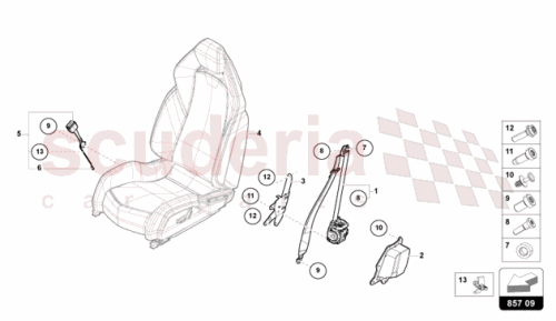 Part Diagram for Lamborghini 47B810012
