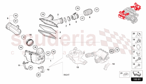 Part Diagram for Lamborghini 47B133355